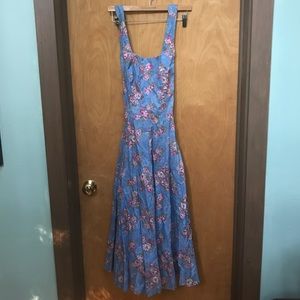 Vintage floral swing dress